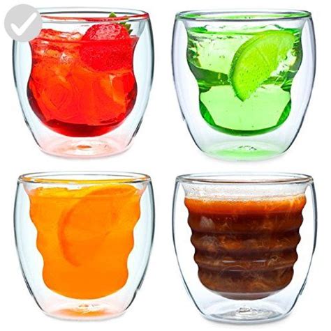 curva artisan series double wall beverage glasses and tumblers unique