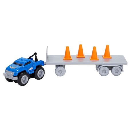 carro mini max tow reboque azul mp brinquedos