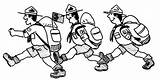 Scouts Boy Walking Coloring Pages Three Color sketch template