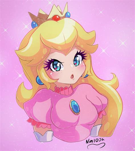 princess peach anime fan art