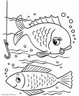 Coloring Fish Pages Book Popular sketch template