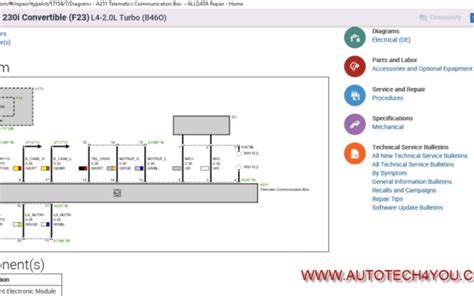 autotechyou alldata usa repair   workshop manual