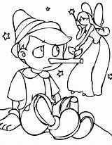 Coloring Pinocchio Pages Fairy Kids Tale Print Choose Board Tales sketch template