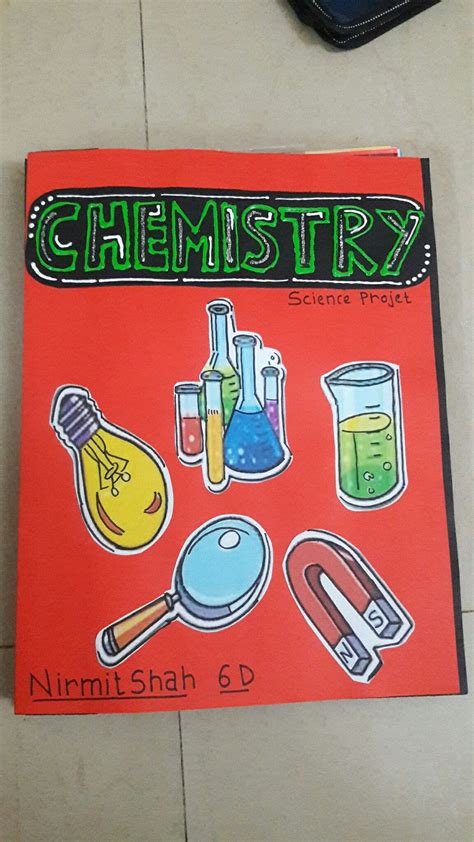 sciences coverpage book art diy file decoration ideas project cover