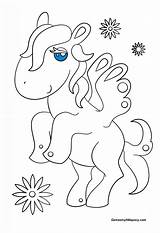 Coloring Kawaii Pegasus Pagasus Pages Printable Play sketch template