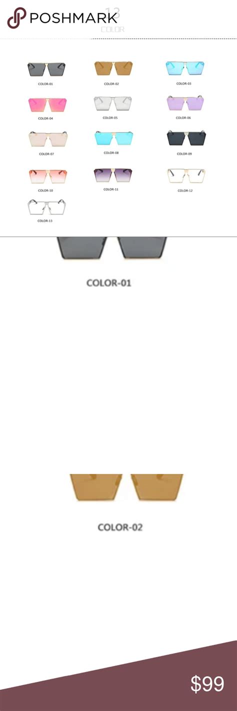 unisex square stunner shades color lenses unisex silver frame