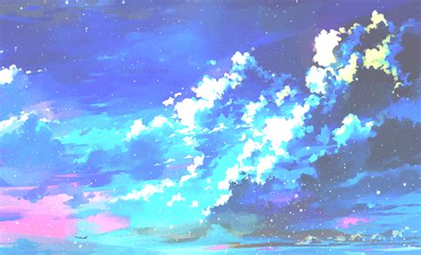 Aesthetic Art Blue Clouds Cute Follow Heart Like