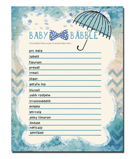 baby shower games printable baby shower game instant etsy