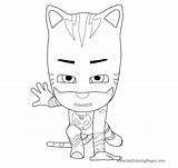 Pj Masks Coloring Pages Clipart Drawing Pdf Getdrawings Library Coloringhome sketch template