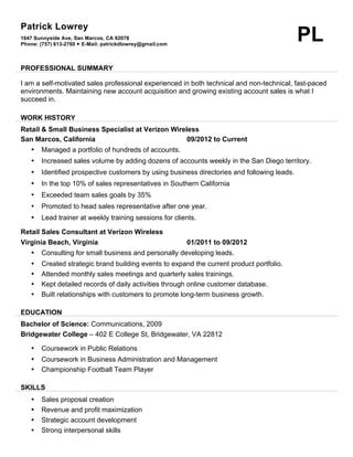 Patrick Lowrey_Resume | PDF