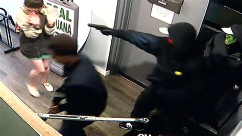 brutal pot shop robbery caught on camera nbc news