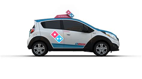 dominos  unveiled  radical pizza delivery car    years  build