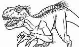 Indoraptor Jurassic Indominus sketch template