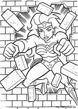 Maravilla Mujer Maravilha Desenhos Superhero Mur Wonderwoman Colour Quebrando Briques Niños Websincloud Målarbilder Malvorlagen Besuchen Tulamama sketch template