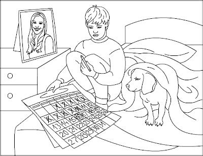 days remaining kids coloring page  coloring pages