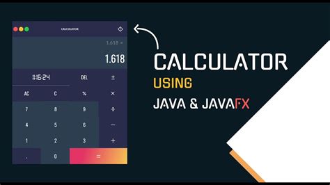 calculator javafx java application  modern gui design youtube