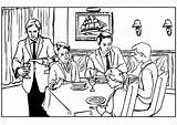 Restaurant Coloring Pages Bar sketch template