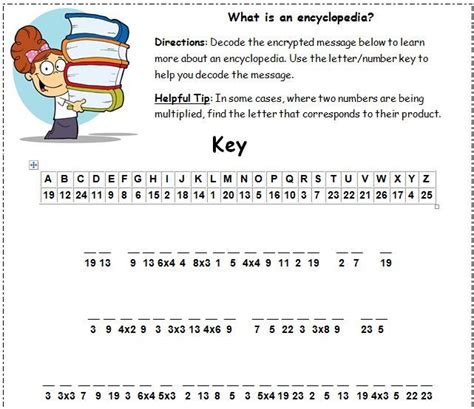 freebie   fun cryptogram activity students  decode