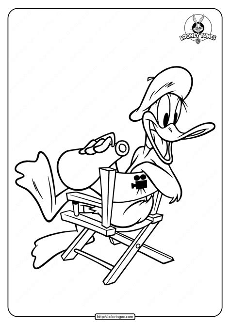 printable duffy duck  coloring page