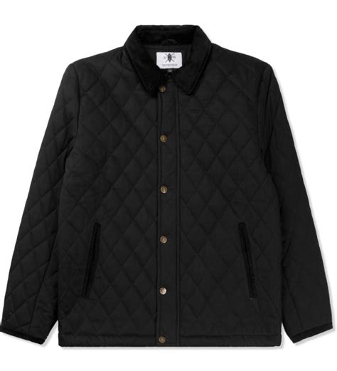 daily paper black quilted jacket hbx