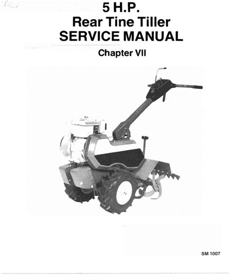 gilson  hp tiller service manual   tradebit