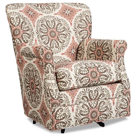 craftmaster  swivel chair  classic rolled arms belfort