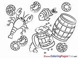 Coloring Sheets Crawfish Oktoberfest Sheet Title sketch template