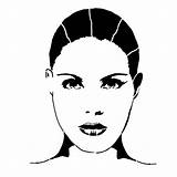 Stencil Faces Stencils Face Designs sketch template