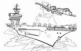Coloring Battleship Aircraft Carrier Pages Drawing Crashed Color Printable Supercoloring Main Getdrawings Paper Skip sketch template