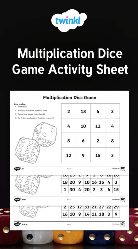 multiplication dice games multiplication dice games math