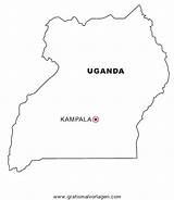 Uganda Landkarte Landkarten Pages Geografie Malvorlage Admirari Pixels Gratismalvorlagen sketch template