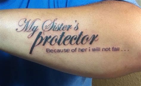 my ‘sister s protector tattoo a lifetime promise that