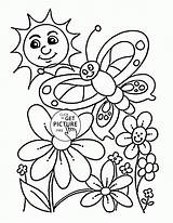 Coloring Pages Nature Spring Winter Fall Seasons Happy Time Printable Color Print Colorings Getcolorings Clipartmag Getdrawings sketch template
