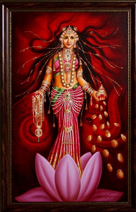 lakshmi  goddess  abundance exotic india art