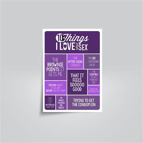 10 Things I Love About Sex Poster ﻿trie