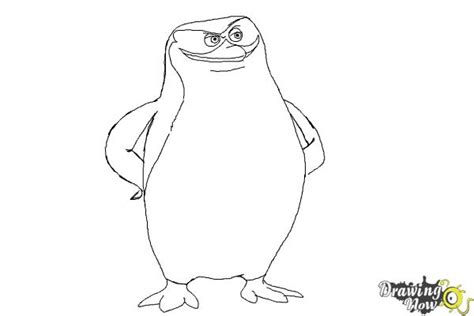 draw skipper   penguins  madagascar drawingnow