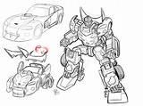 Ej Hotrod Autobot Idw sketch template