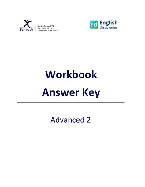 advanced  workbook answer keys  units final workbook answer key