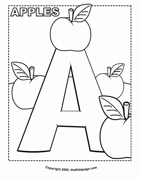 easy letter coloring pages  preschoolers xoni