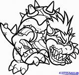 Bowser Coloring Pages Mario Printable Dry Jr Drawing Paper Cartoon Boys Super Kids Print Zombie Sheets Color Cat Popular Bros sketch template