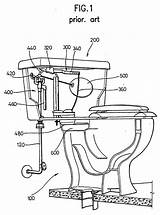 Toilet Patents Patent Drawing Supply Water sketch template