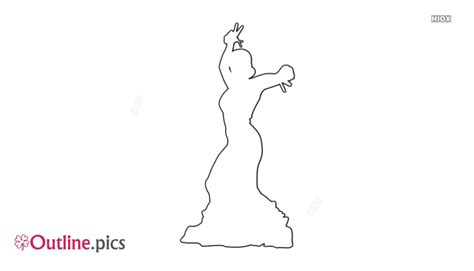 flamenco outline images
