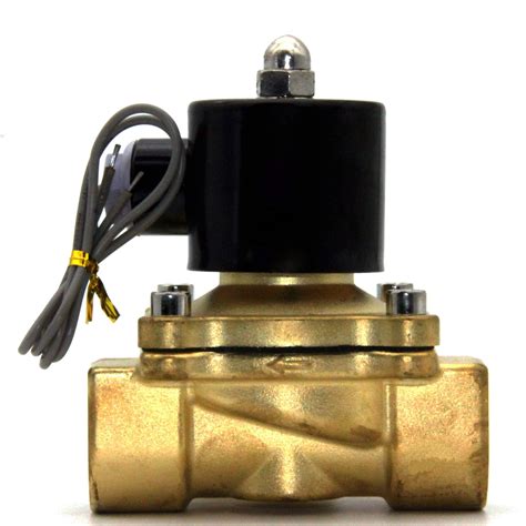 nptf brass electric solenoid valve sfw  vdc