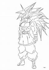 Goku Saiyan Desenhos Ssj5 Desenhar Getdrawings Draw Ssj2 Trunks Goten Marbal Coloringhome Coloringme sketch template