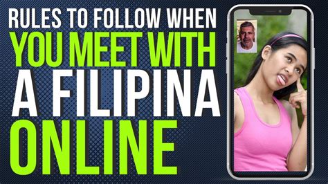 rules when meeting filipinas online find a cute filipina expat in the