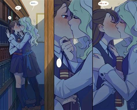 stealthy kissing in the library [little w academia