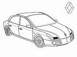 Renault Coloring Pages Cars Modern Colorkid sketch template