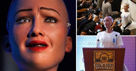 robot sophia addresses tech conference on her own in nepal metro news