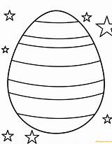 Easter Egg Coloring Striped Pages Eggs Decorative Color Arts Printable Coloringpagesonly Culture Print sketch template