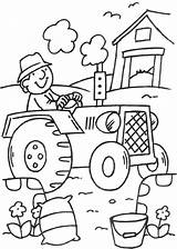Tractor Boer Kindergarten sketch template